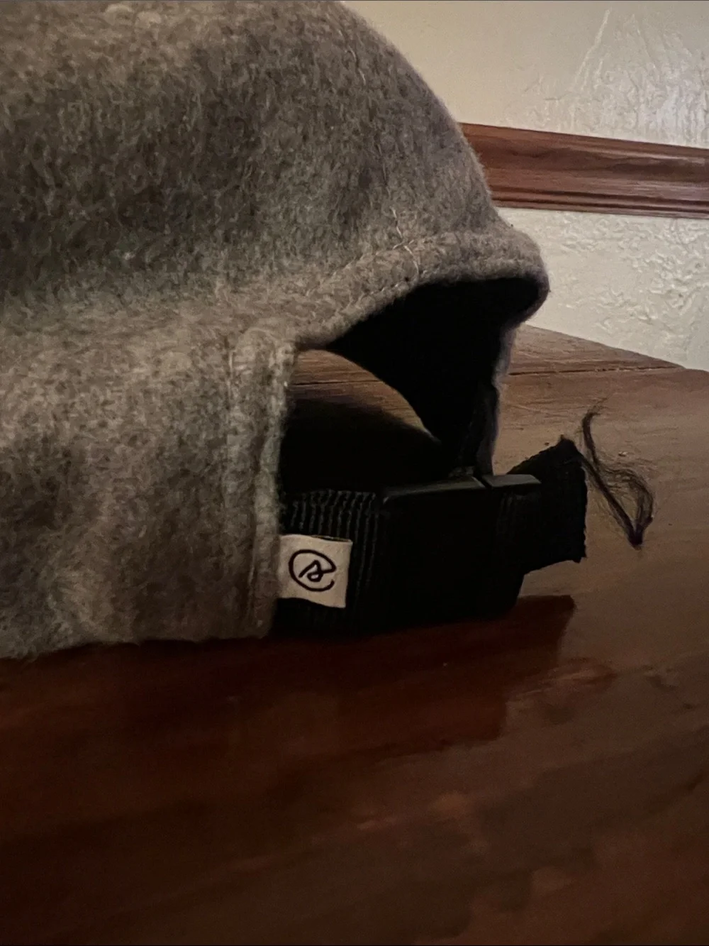 SUPERHUMONGOUS Gray Italian Melton Wool Baseball Cap
